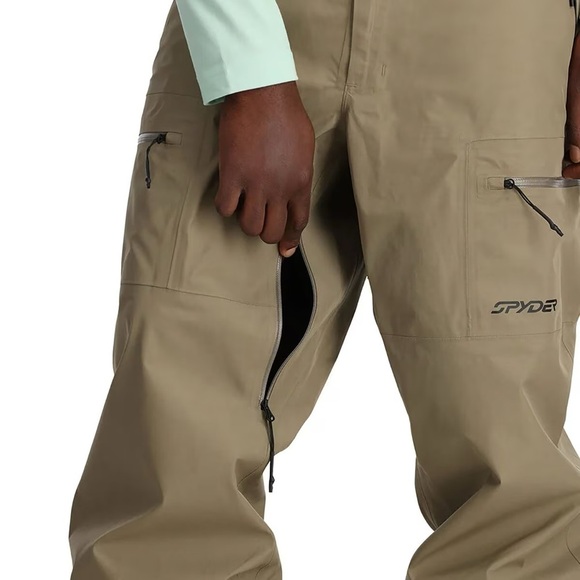 NWT Spyder Men’s Turret GTX Shell Pant - in Desert Taupe/Tan - Picture 3 of 11